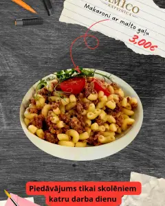Makaroni ar malto gaļu